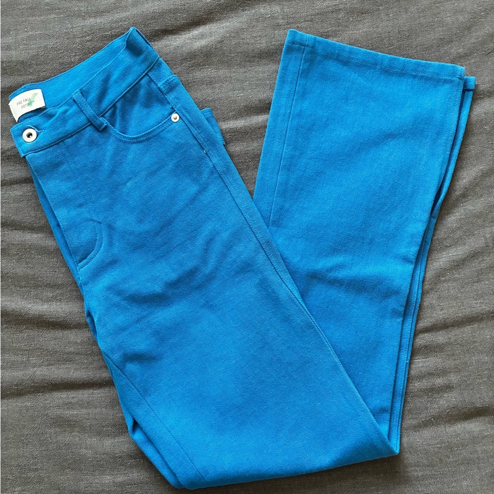 Bottega Veneta Bright Blue straight  leg Jeans women’s size medium 30”